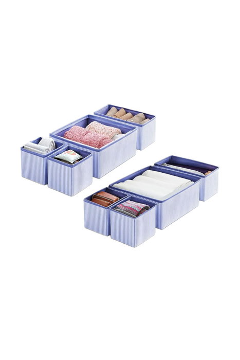 Aberto Design Set de Organizadores de Fieltro, 4 Piezas, Azul Marino Aberto Design Set de Organizadores de Fieltro, 4 Piezas, Azul Marino